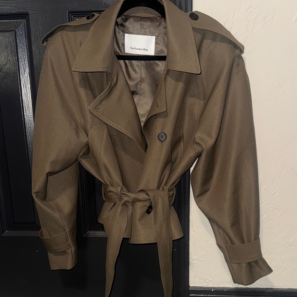 The Frankie Shop Cropped Trench Jacket